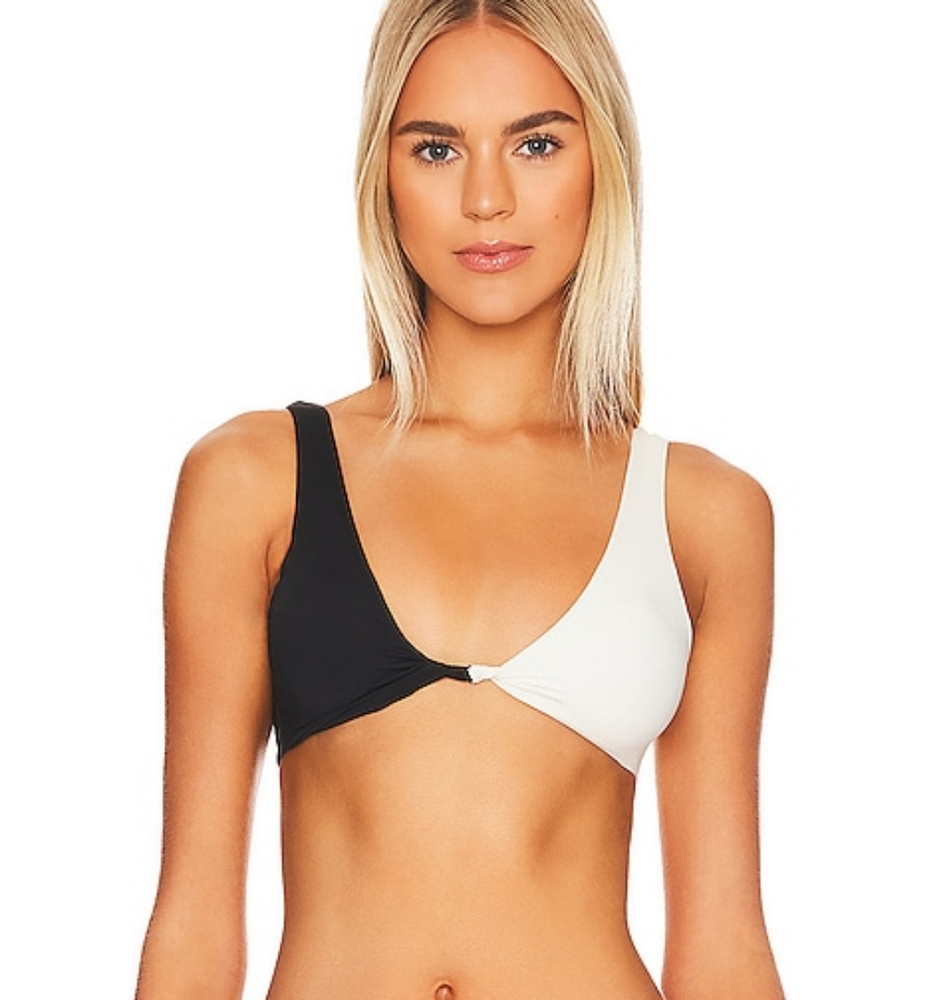 L*Space Luna Cabana Bikini Set Black Cream - Picture 6 of 11